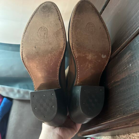 Durango RD542 Womens Dark Tan Leather 11" Slouch Pull On Western Boots Size 6.5 - Picture 10 of 11